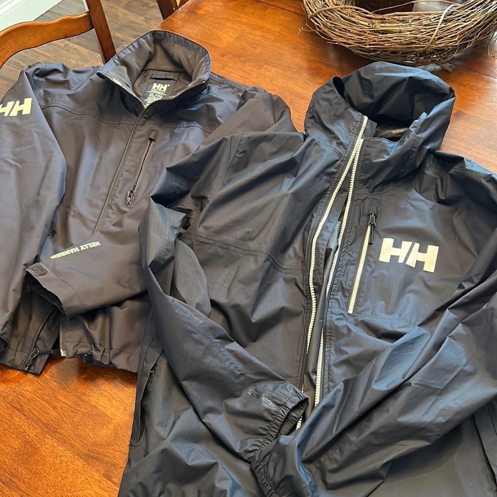 2 Helly Hansen Jacket - One rain jacket, one light weight jacket